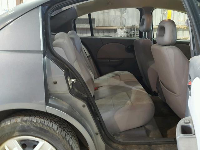 1G8AJ55F16Z110243 - 2006 SATURN ION LEVEL GRAY photo 6