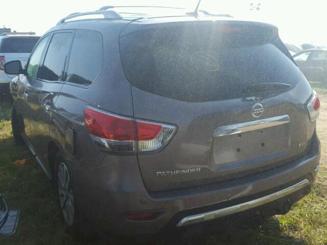 5N1AR2MN6EC639772 - 2014 NISSAN PATHFINDER GRAY photo 3