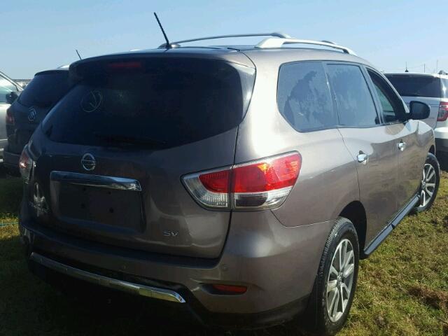 5N1AR2MN6EC639772 - 2014 NISSAN PATHFINDER GRAY photo 4