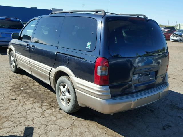 1GMDX03E03D138473 - 2003 PONTIAC MONTANA BLUE photo 3