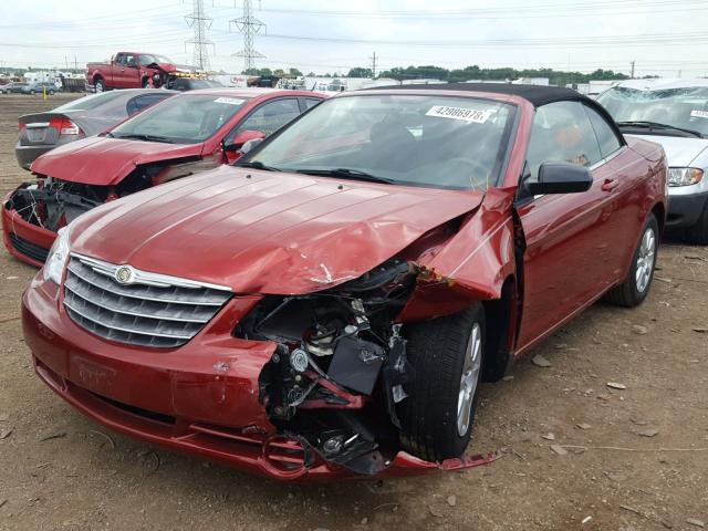 1C3LC45B49N515318 - 2009 CHRYSLER SEBRING LX RED photo 2