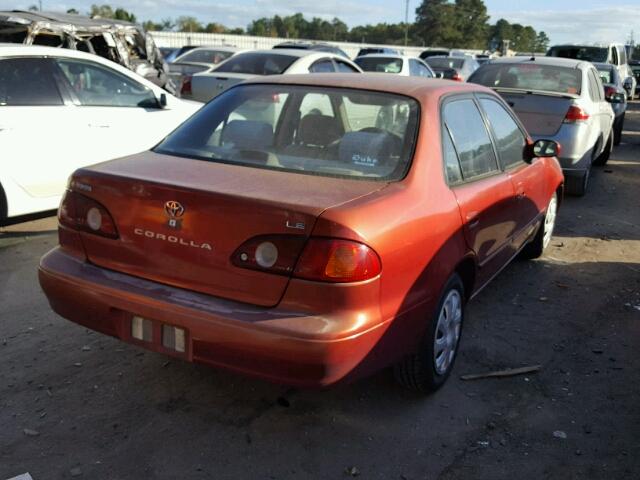 1NXBR12EX1Z504008 - 2001 TOYOTA COROLLA CE RED photo 4