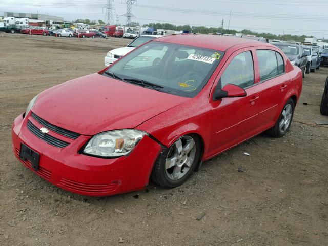 1G1AD5F58A7156233 - 2010 CHEVROLET COBALT RED photo 2