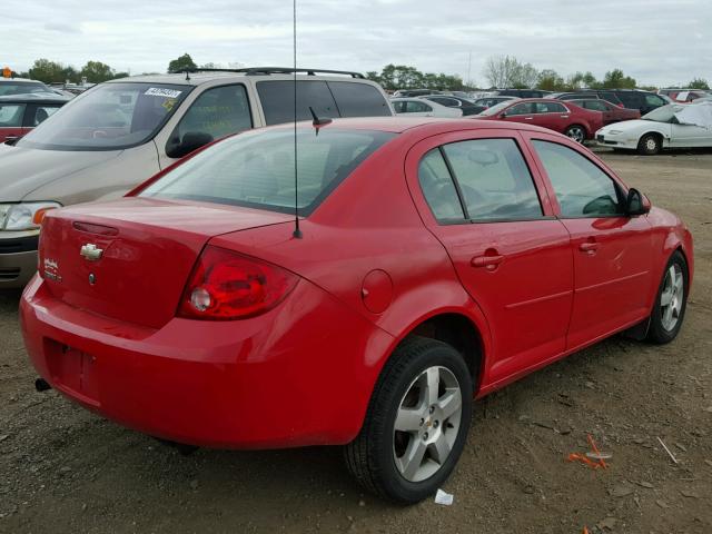 1G1AD5F58A7156233 - 2010 CHEVROLET COBALT RED photo 4