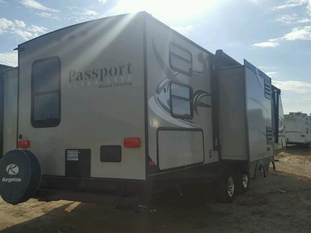 4YDT33222ET414646 - 2014 KEYSTONE PASSPORT WHITE photo 4
