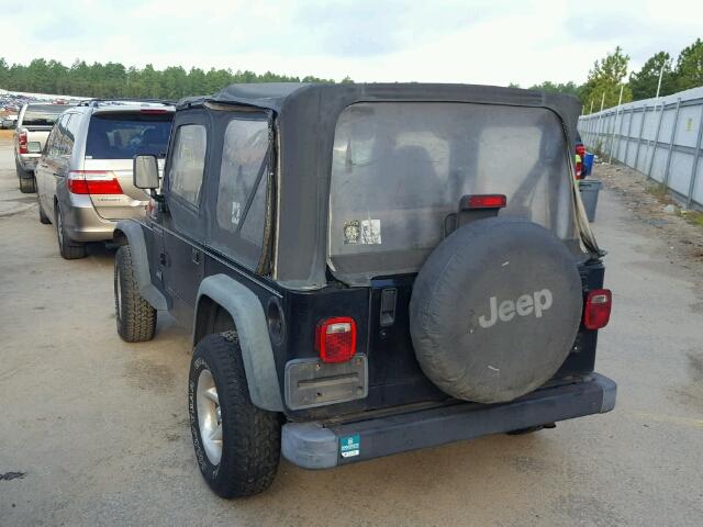 1J4FY29P0XP473472 - 1999 JEEP WRANGLER / BLACK photo 3