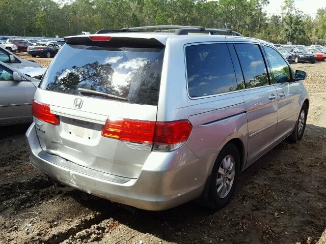 5FNRL384X9B033402 - 2009 HONDA ODYSSEY EX SILVER photo 4