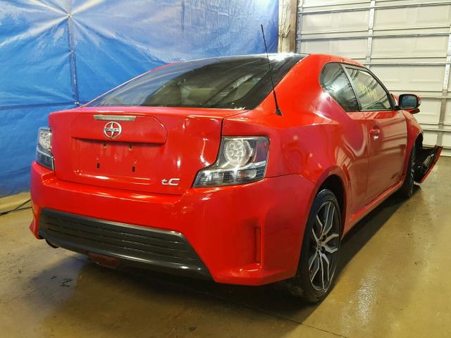 JTKJF5C74F3090715 - 2015 TOYOTA SCION TC 红色 照片 4