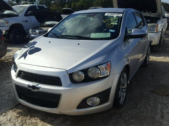 1G1JE6SB3E4227151 - 2014 CHEVROLET SONIC LTZ SILVER photo 2