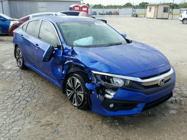 19XFC1F73GE004718 - 2016 HONDA CIVIC EXL BLUE photo 1