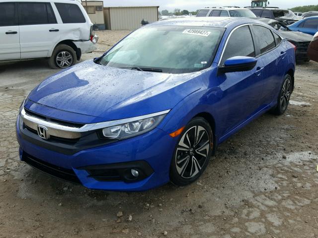 19XFC1F73GE004718 - 2016 HONDA CIVIC EXL BLUE photo 2