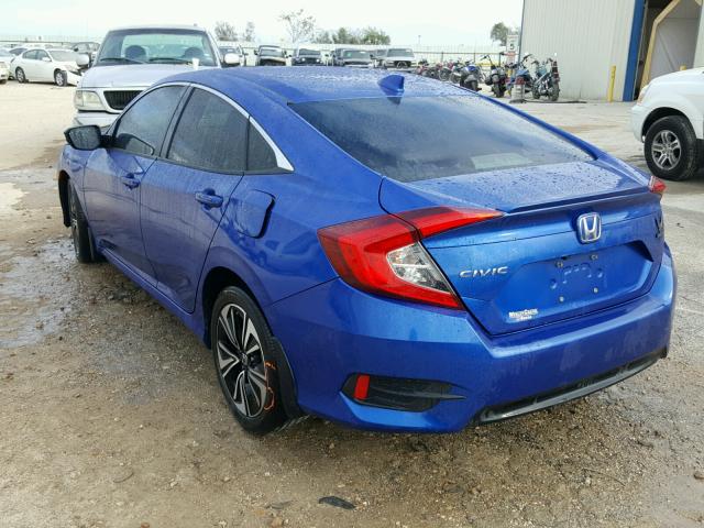 19XFC1F73GE004718 - 2016 HONDA CIVIC EXL BLUE photo 3