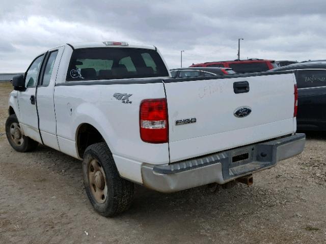 1FTRX14W08FB60346 - 2008 FORD F150 WHITE photo 3