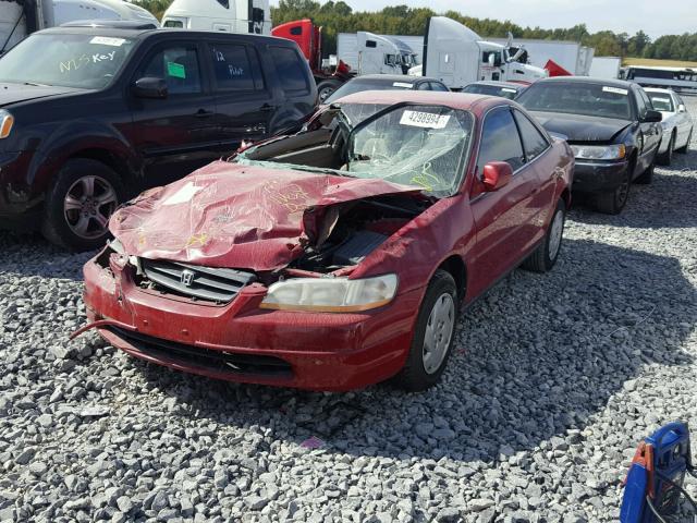 1HGCG2248YA019343 - 2000 HONDA ACCORD LX RED photo 2