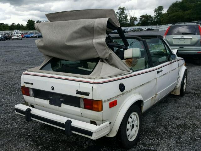 WVWCA0153EK017231 - 1984 VOLKSWAGEN RABBIT DEL WHITE photo 4