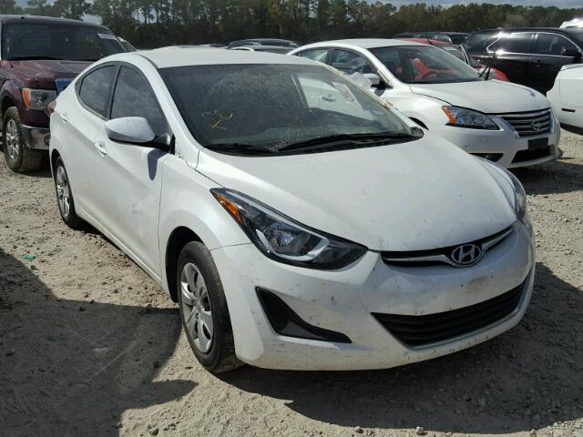 5NPDH4AE9GH766561 - 2016 HYUNDAI ELANTRA SE WHITE photo 1