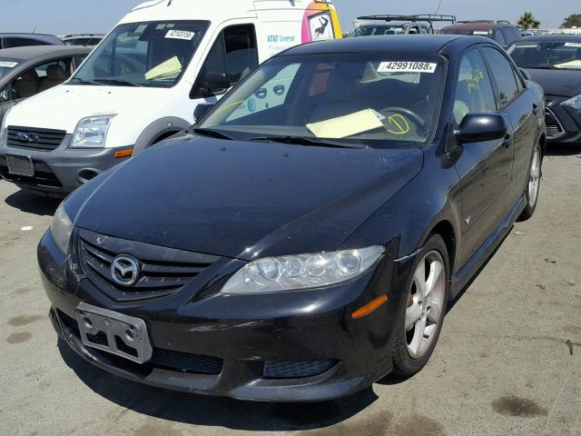 1YVFP80D945N72520 - 2004 MAZDA 6 SPORT BLACK photo 2