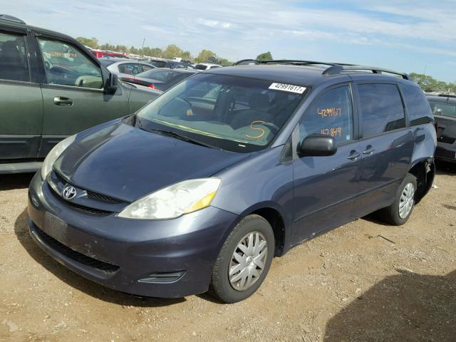 5TDZK23C87S039929 - 2007 TOYOTA SIENNA BLUE photo 2