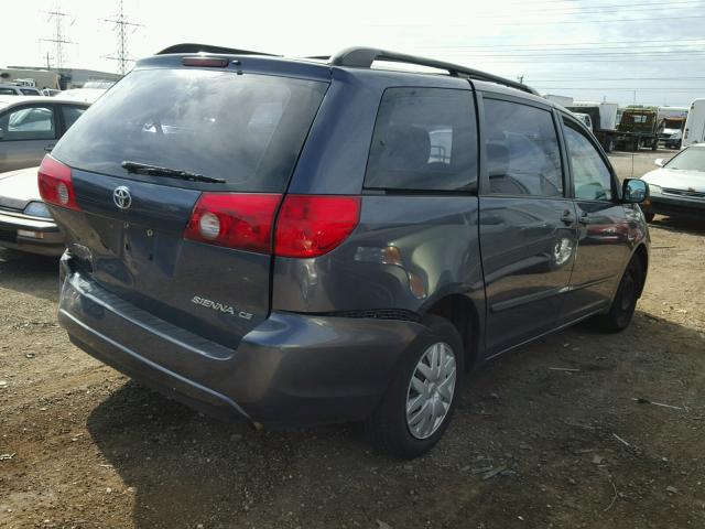 5TDZK23C87S039929 - 2007 TOYOTA SIENNA BLUE photo 4