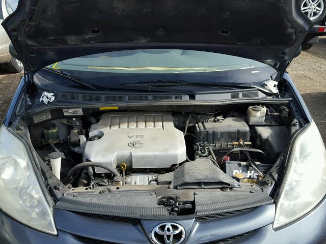 5TDZK23C87S039929 - 2007 TOYOTA SIENNA BLUE photo 7