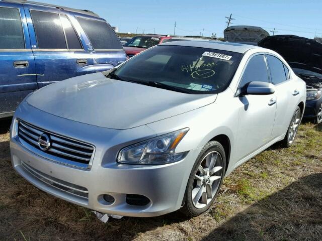 1N4AA5APXEC479159 - 2014 NISSAN MAXIMA SILVER photo 2