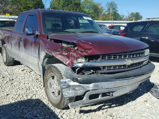 2GCEK19T421269189 - 2002 CHEVROLET SILVERADO MAROON photo 1