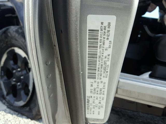 1C4AJWBG6EL239752 - 2014 JEEP WRANGLER S SILVER photo 10