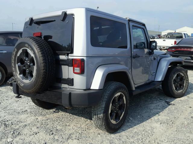 1C4AJWBG6EL239752 - 2014 JEEP WRANGLER S SILVER photo 4