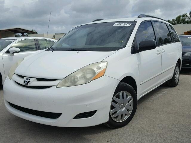 5TDZK23C78S178144 - 2008 TOYOTA SIENNA CE WHITE photo 2