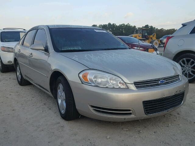 2G1WT58K581299448 - 2008 CHEVROLET IMPALA LT BEIGE photo 1