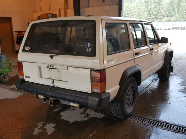 1J4FJ28S8TL132347 - 1996 JEEP CHEROKEE S WHITE photo 4