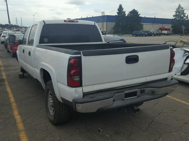 1GCHK23235F836721 - 2005 CHEVROLET SILVERADO WHITE photo 3