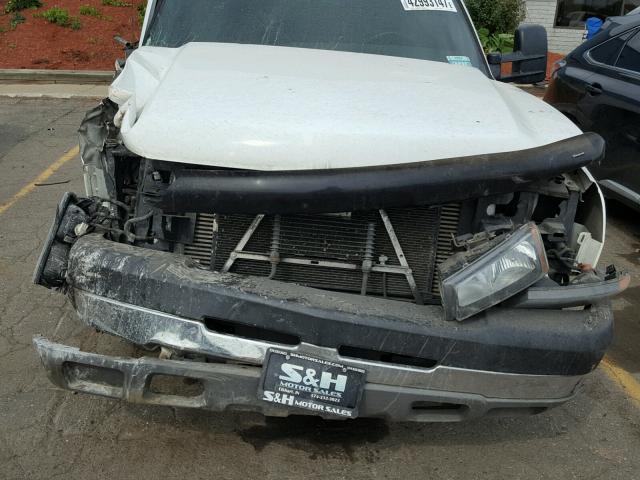 1GCHK23235F836721 - 2005 CHEVROLET SILVERADO WHITE photo 7