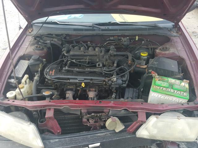 3N1AB41D9VL035608 - 1997 NISSAN SENTRA XE RED photo 7