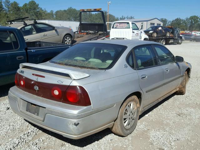 2G1WF52E429139757 - 2002 CHEVROLET IMPALA SILVER photo 4