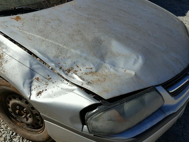 2G1WF52E429139757 - 2002 CHEVROLET IMPALA SILVER photo 9