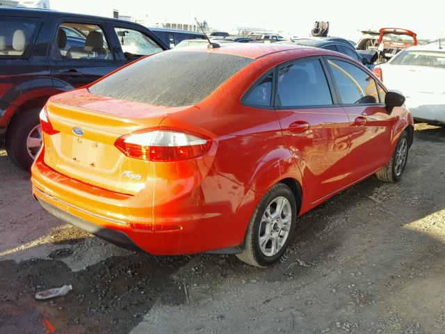 3FADP4BJXEM111370 - 2014 FORD FIESTA SE RED photo 4