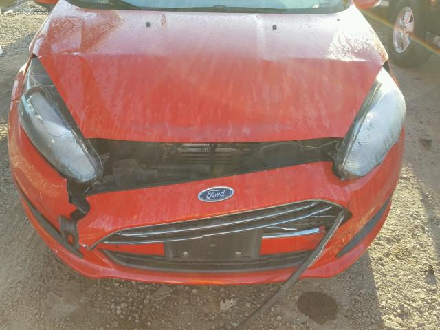 3FADP4BJXEM111370 - 2014 FORD FIESTA SE RED photo 9