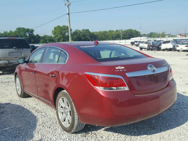 1G4GC5ED2BF301783 - 2011 BUICK LACROSSE C RED photo 3