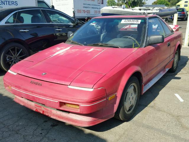 JT2AW15C6G0089877 - 1986 TOYOTA MR2 RED photo 2