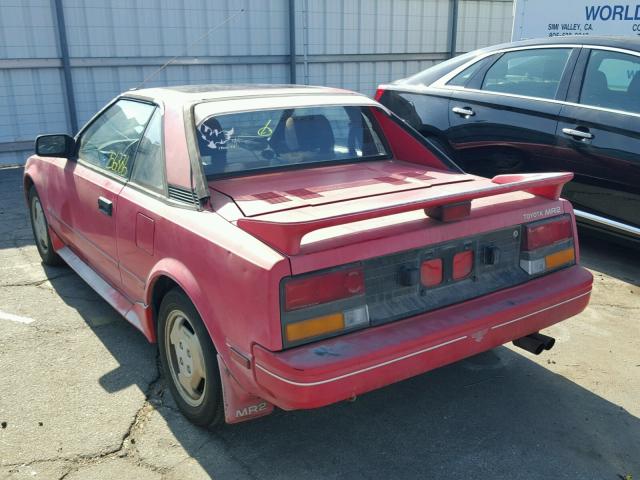 JT2AW15C6G0089877 - 1986 TOYOTA MR2 RED photo 3