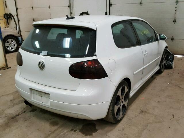 WVWEV71K96W079528 - 2006 VOLKSWAGEN NEW GTI WHITE photo 4