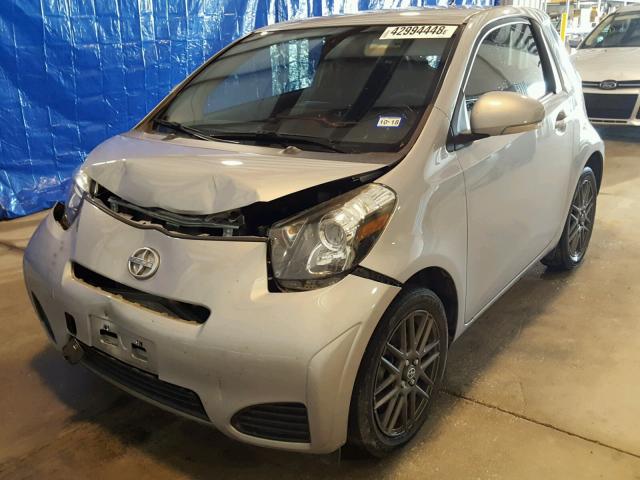 JTNJJXB05EJ027750 - 2014 TOYOTA SCION IQ SILVER photo 2