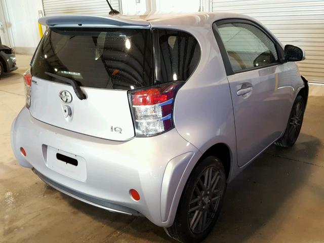 JTNJJXB05EJ027750 - 2014 TOYOTA SCION IQ SILVER photo 4