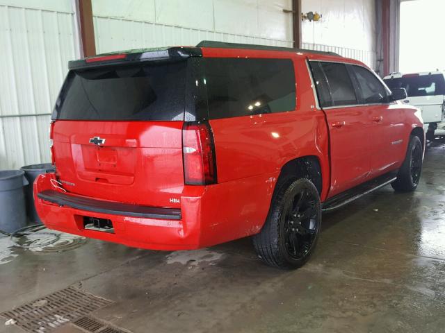 1GNSKHKC3HR322445 - 2017 CHEVROLET SUBURBAN K RED photo 4