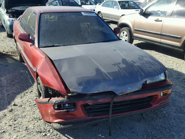 JH4DB1659NS005602 - 1992 ACURA INTEGRA LS RED photo 1