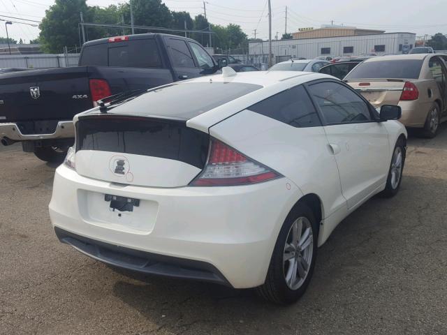 JHMZF1C4XCS001271 - 2012 HONDA CR-Z WHITE photo 4