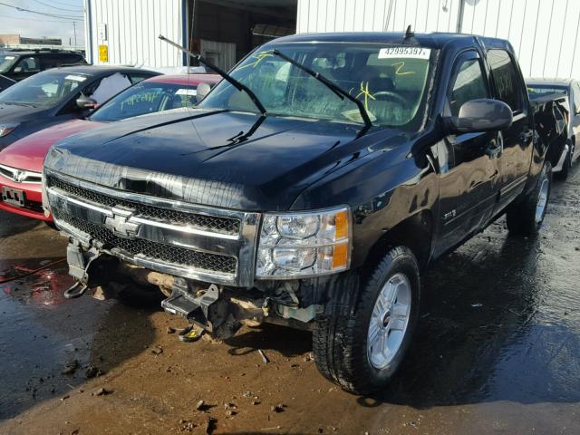 3GCPKSE32BG366953 - 2011 CHEVROLET SILVERADO BLACK photo 2