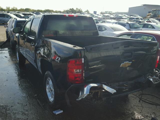 3GCPKSE32BG366953 - 2011 CHEVROLET SILVERADO BLACK photo 3