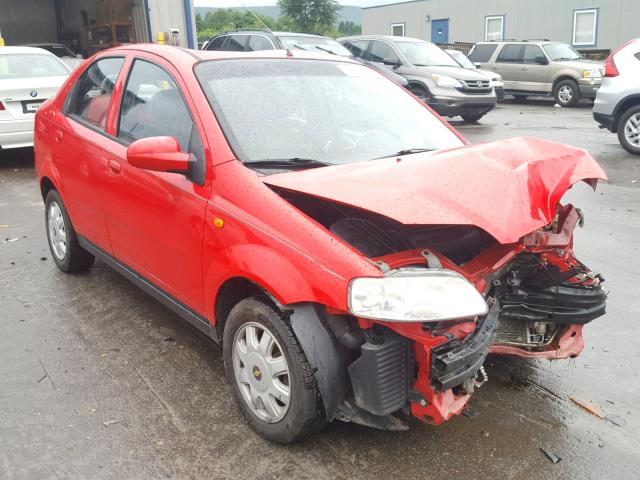 KL1TJ52694B227214 - 2004 CHEVROLET AVEO LS RED photo 1